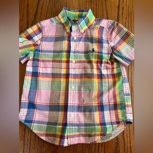 Boys Ralph Lauren short sleeve button down. 3/3T